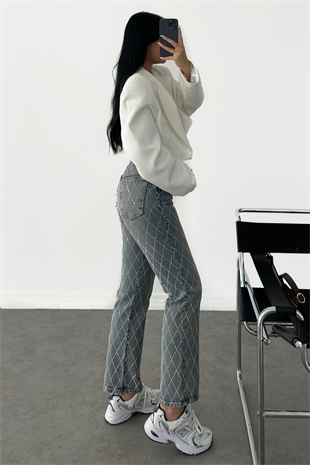 PREMİUM TAŞLI TİNTLİ JEAN