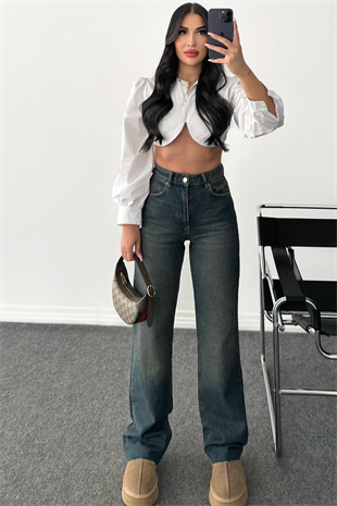 PREMİUM TİNTLİ SENDRA WİDE LEG JEAN