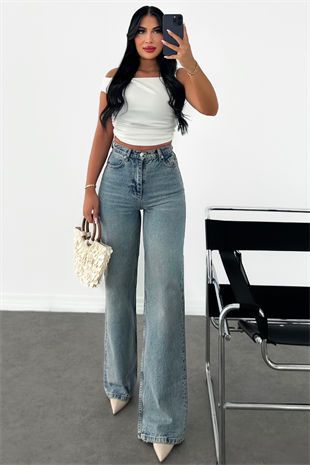 PREMİUM TİNTLİ WİDE LEG ESSY JEAN