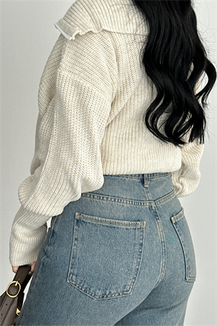 PREMİUM WİDE LEG MİD BLUE JENRY JEAN