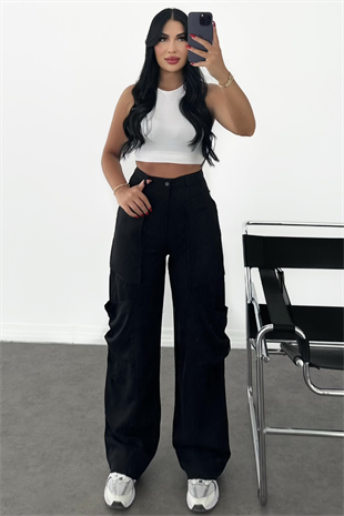 PREMİUM YÜKSEK BEL KARGO CEPLİ TASARIM PANTOLON