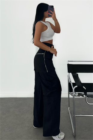 PREMİUM YÜKSEK BEL KARGO CEPLİ TASARIM PANTOLON