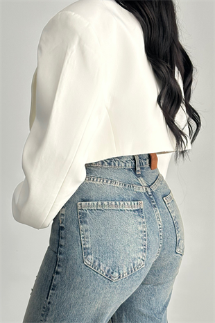 PREMİUM YÜKSEK BEL TİNTLİ REKOR JEAN