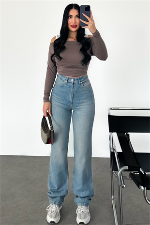 PREMİUM YÜKSEK BEL TİNTLİ STRAİGHT SENDY JEAN