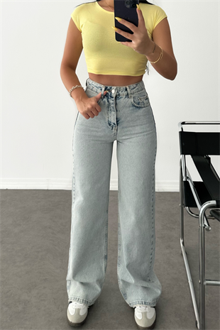 PREMİUM YÜKSEK BEL WİDE LEG DELLYS JEAN