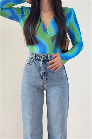 RENK GEÇİŞLİ BLUZ 