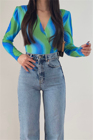 RENK GEÇİŞLİ BLUZ 