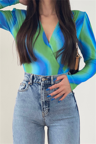 RENK GEÇİŞLİ BLUZ 