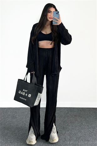 SİYAH FİTİLLİ YIRTMAÇLI TAKIM