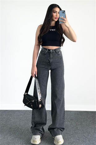 SİYAH NAKIŞ DETAYLI CROP