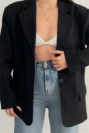SİYAH PREMİUM BLAZER CEKET