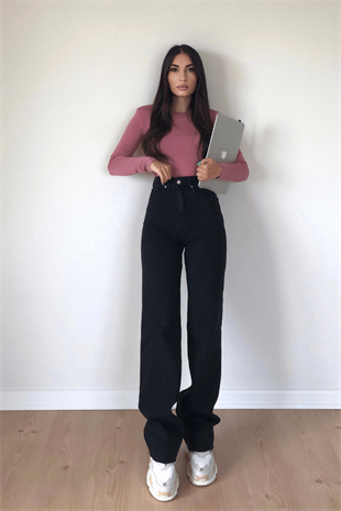  FÜME WİDE LEG JEANS 