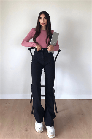  FÜME WİDE LEG JEANS 