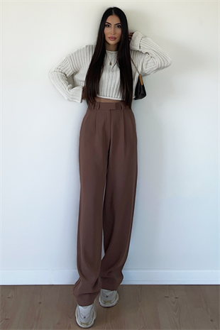 SÜTLÜ KAHVE PALAZZO PANTOLON