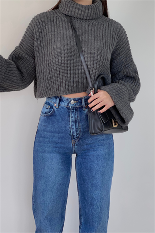 WİDE LEG ORTA KOYU JEAN