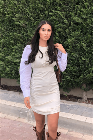 YANLARDAN AYARLANABİLİR ELBİSE