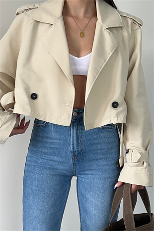 YIRTMAÇLI YÜKSEK BEL MİD BLUE JEAN