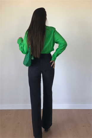 FÜME DİZİ YIRTIK JEAN 