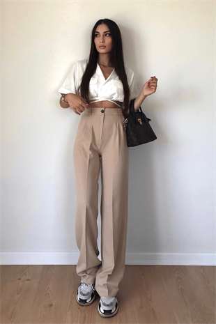 VİZON PALAZZO PANTOLON 