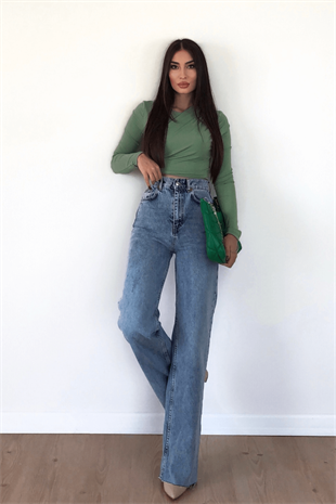  WİDE LEG YÜKSEK BEL JEAN