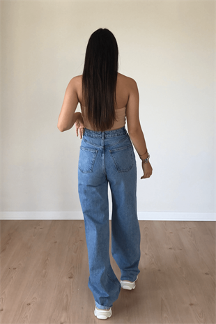 YÜKSEK BEL WİDE LEG JEAN 