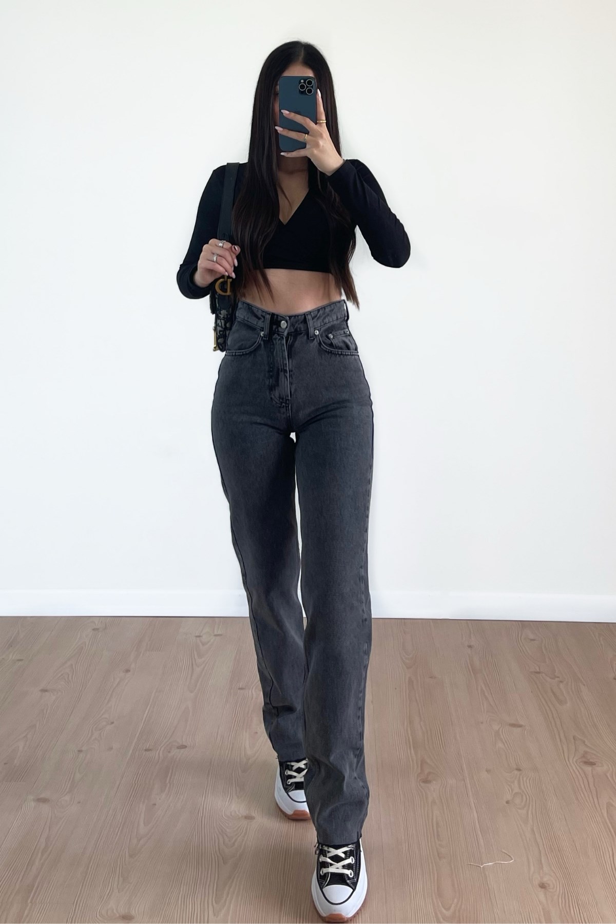 ANTRASİT STRAİGHT JEANS