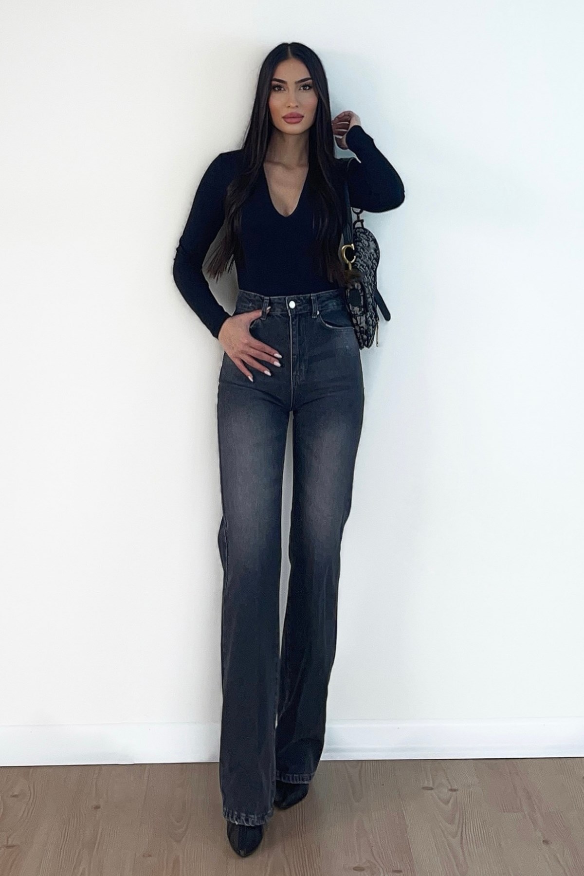 ANTRASİT YIKAMALI JEAN