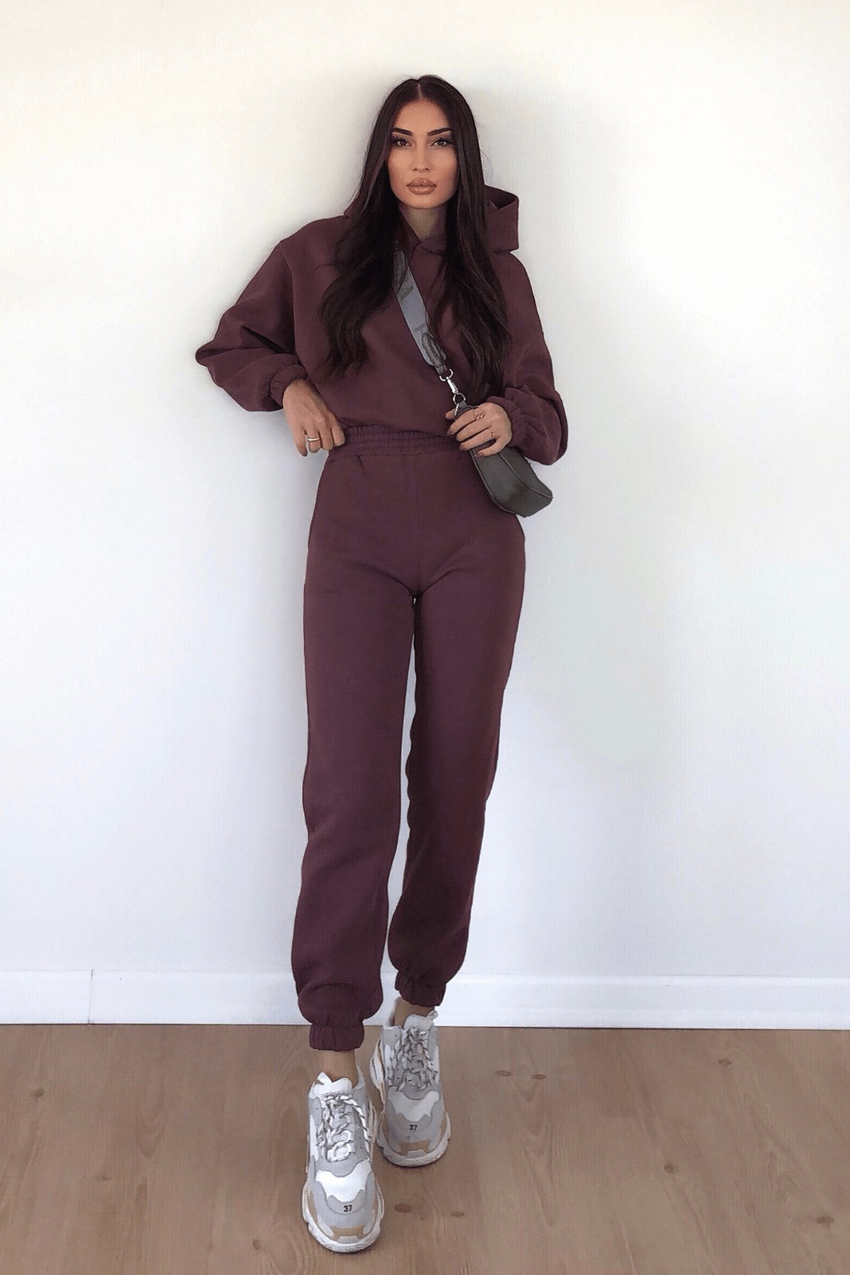 KAHVE KAPÜŞONLU TAKIM