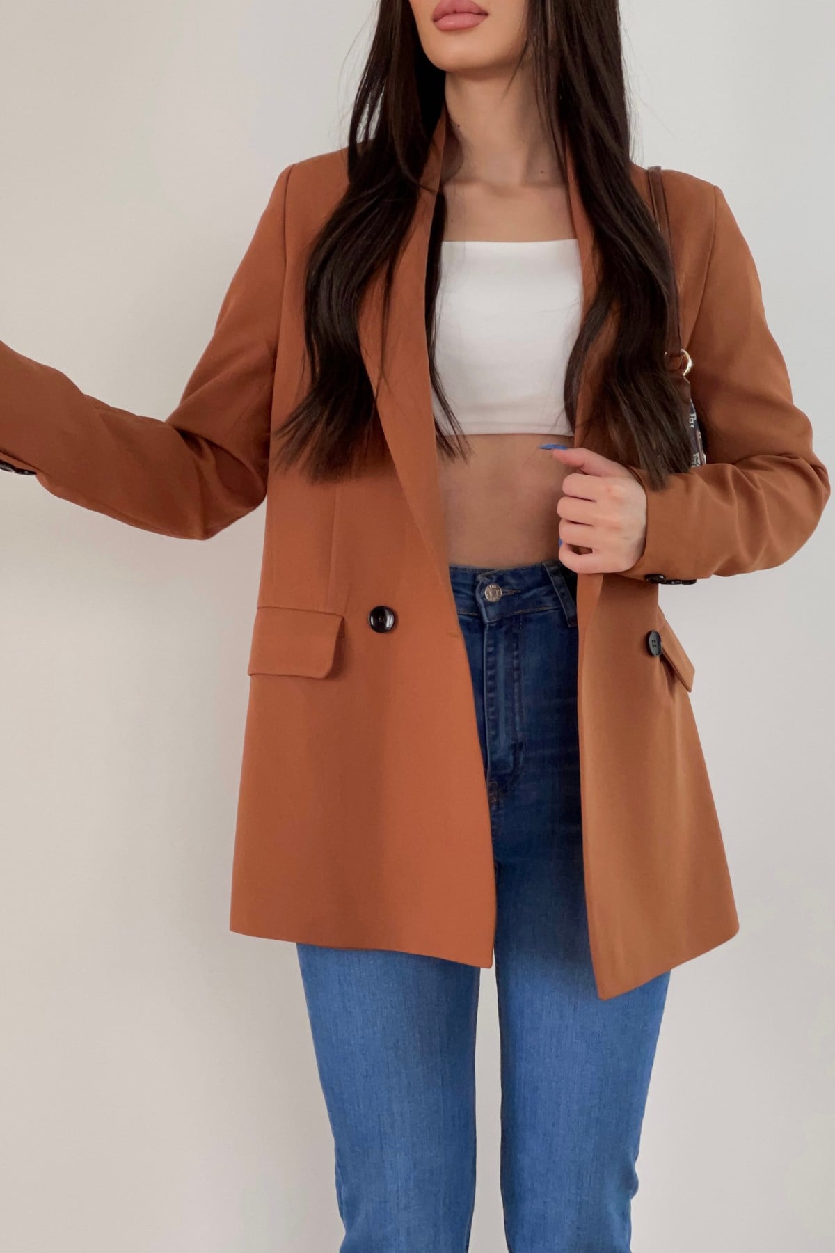 KAHVERENGİ BLAZER CEKET