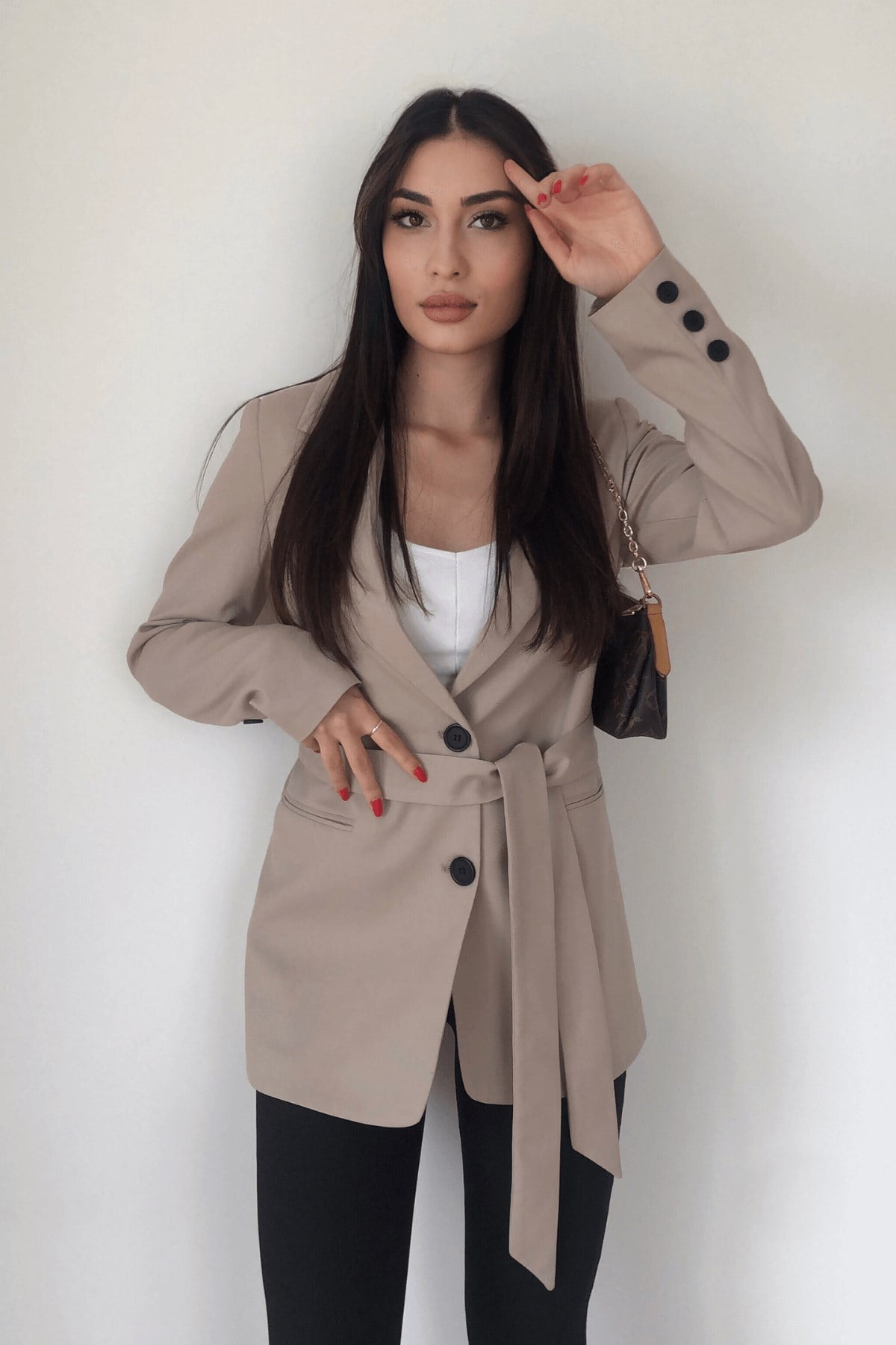 KUŞAKLI BLAZER CEKET