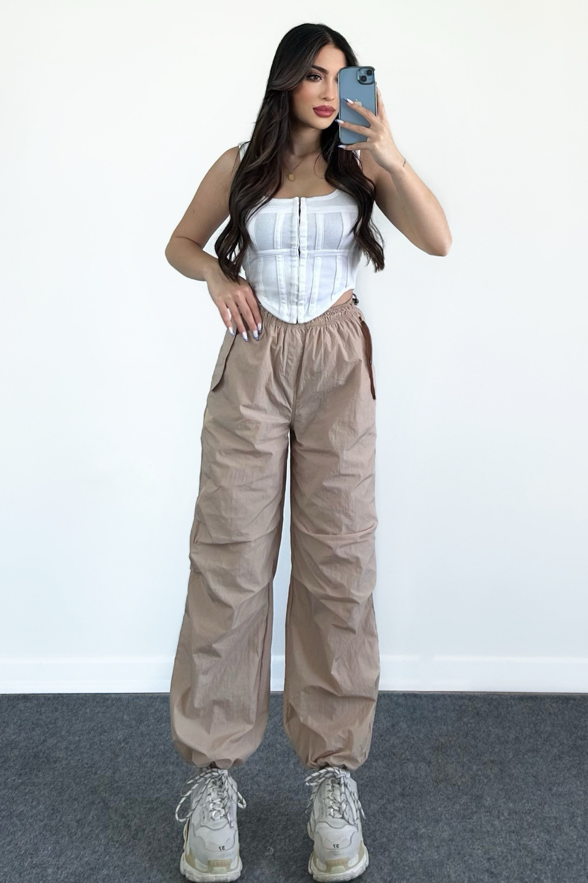 NUDE PARAŞÜT PANTOLON