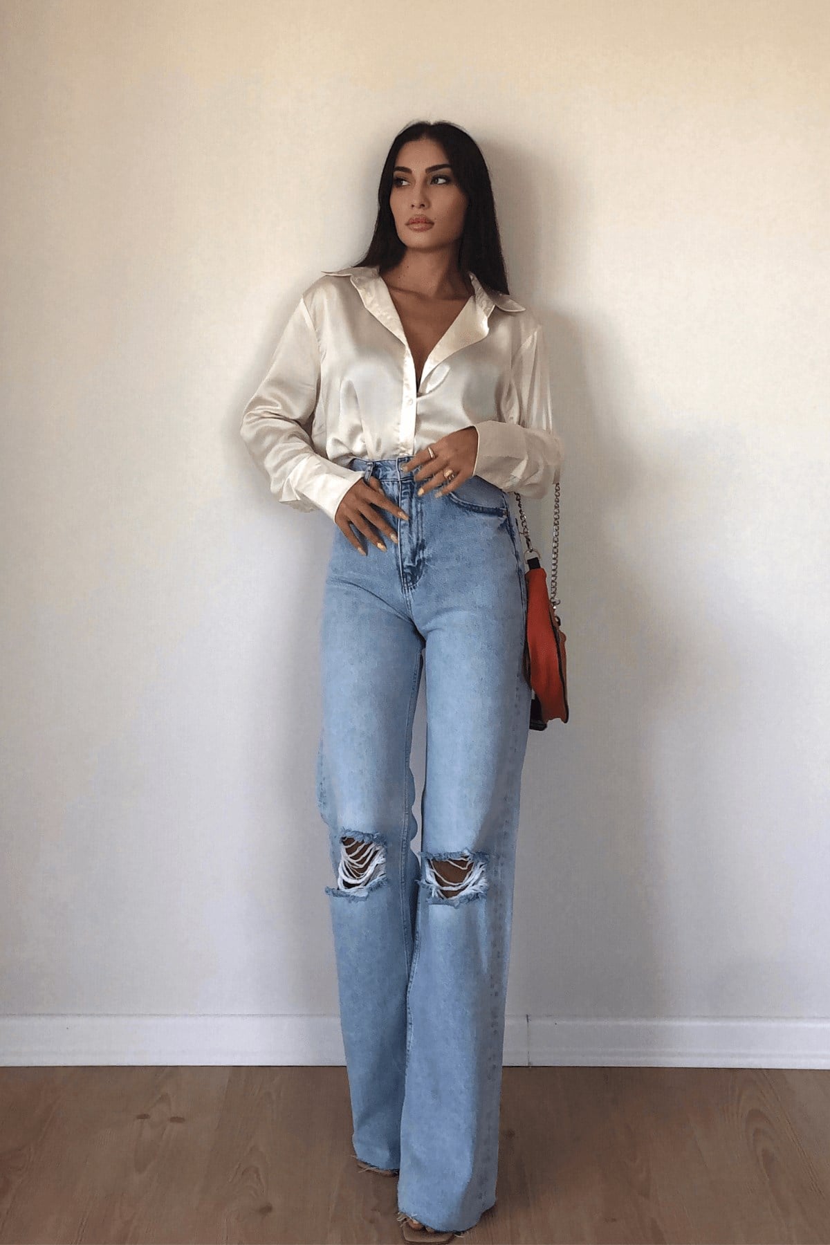 ORJİNAL MARKA ZARA DİZİ YIRTIK JEAN