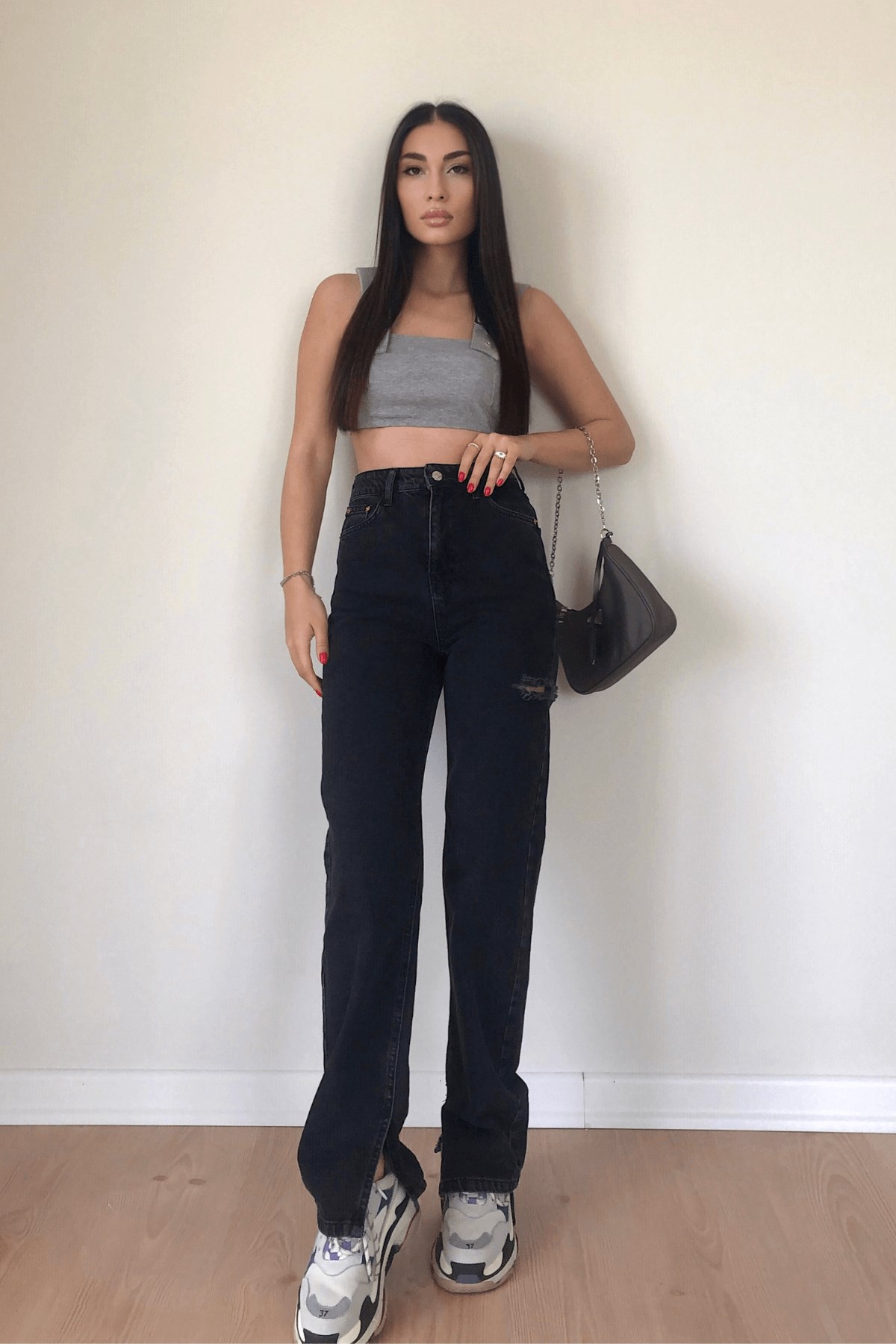 P&B PAÇALARI YIRTMAÇLI JEAN