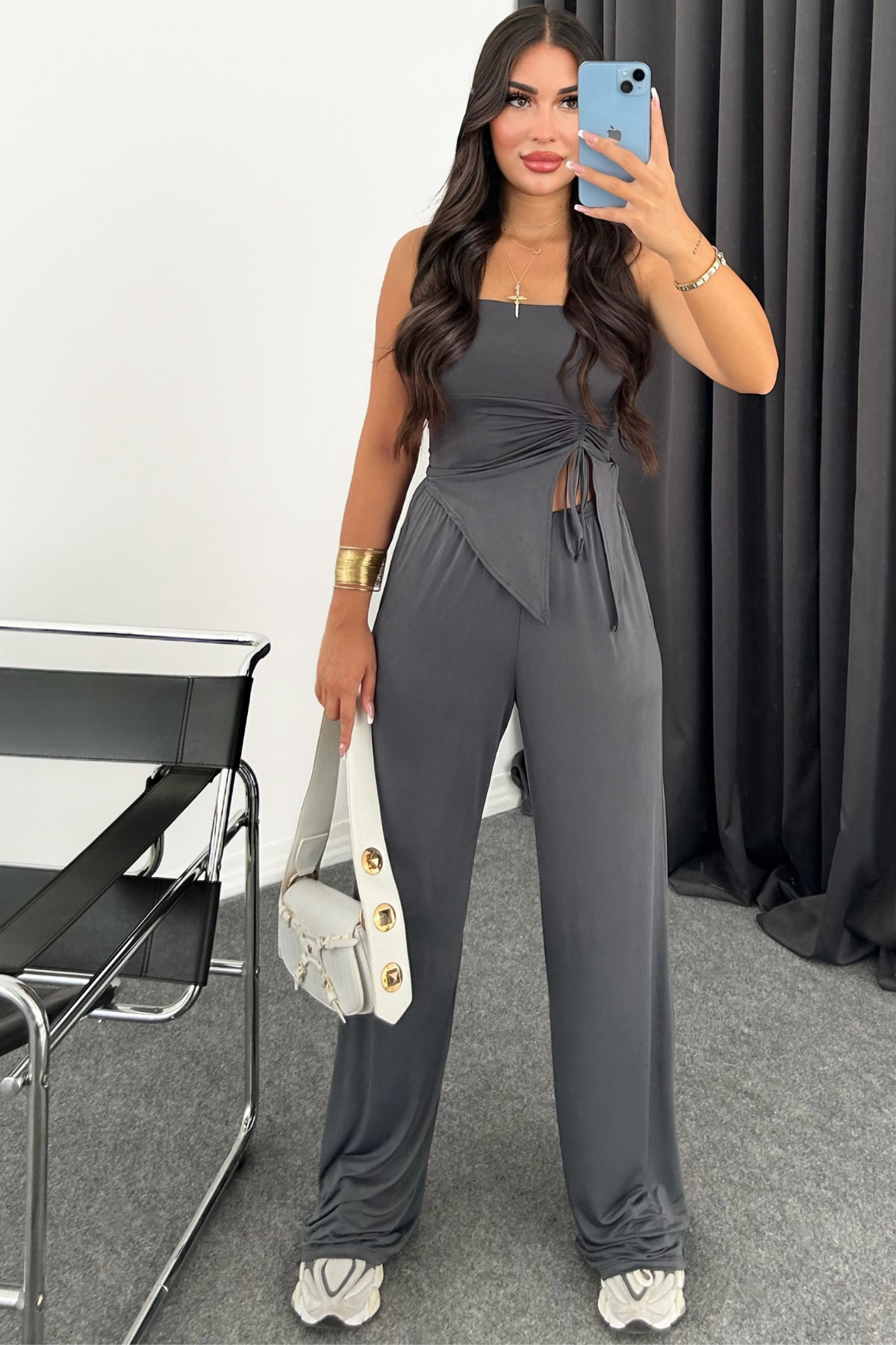 PREMİUM ANTRASİT BÜZGÜLÜ TAKIM