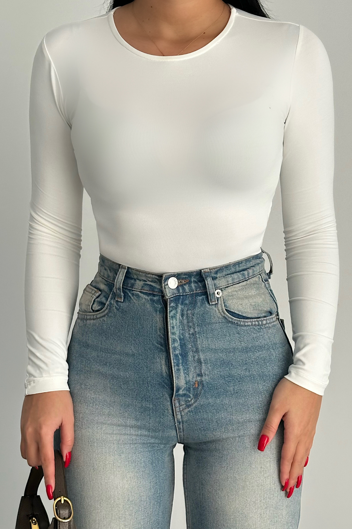 PREMİUM BEYAZ ESNEK BLUZ