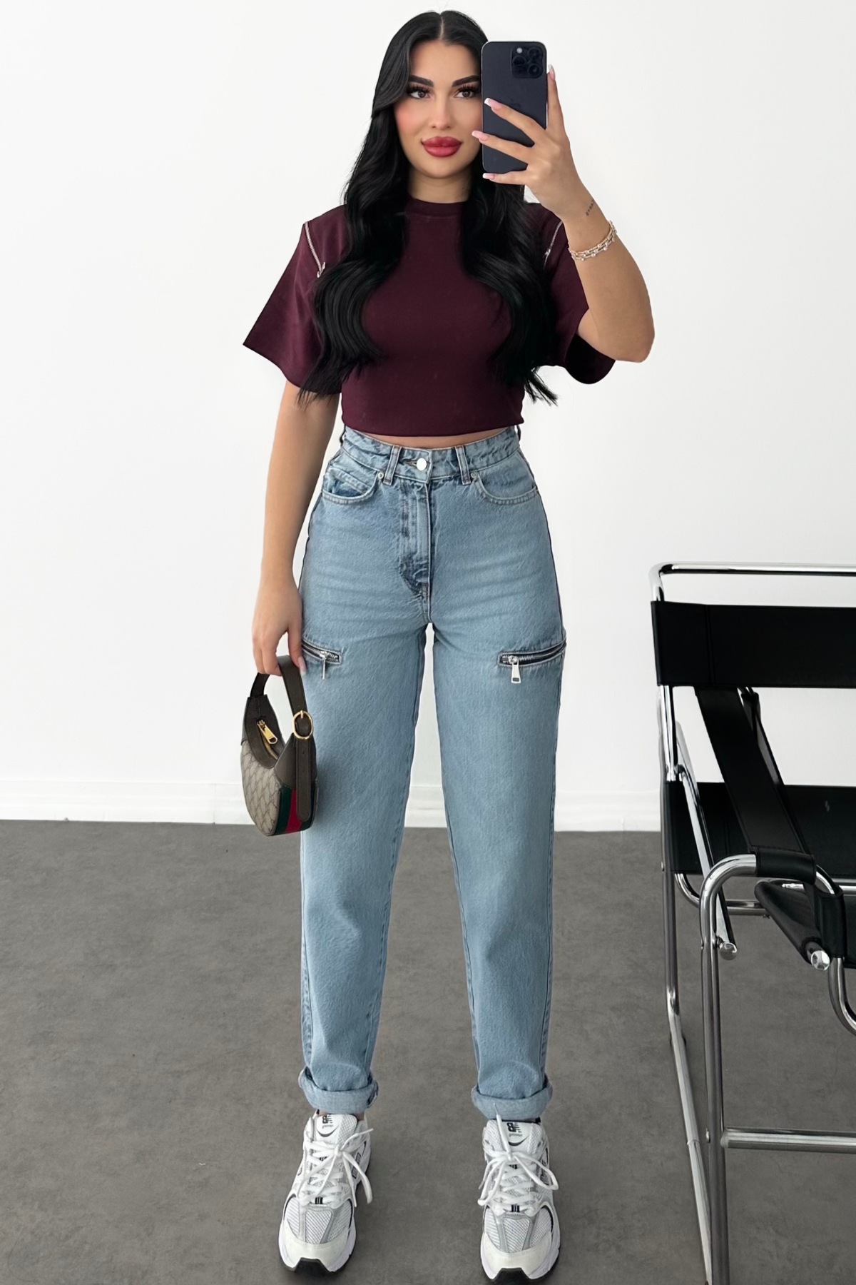 PREMİUM FERMUAR DETAYLI MOM JEAN