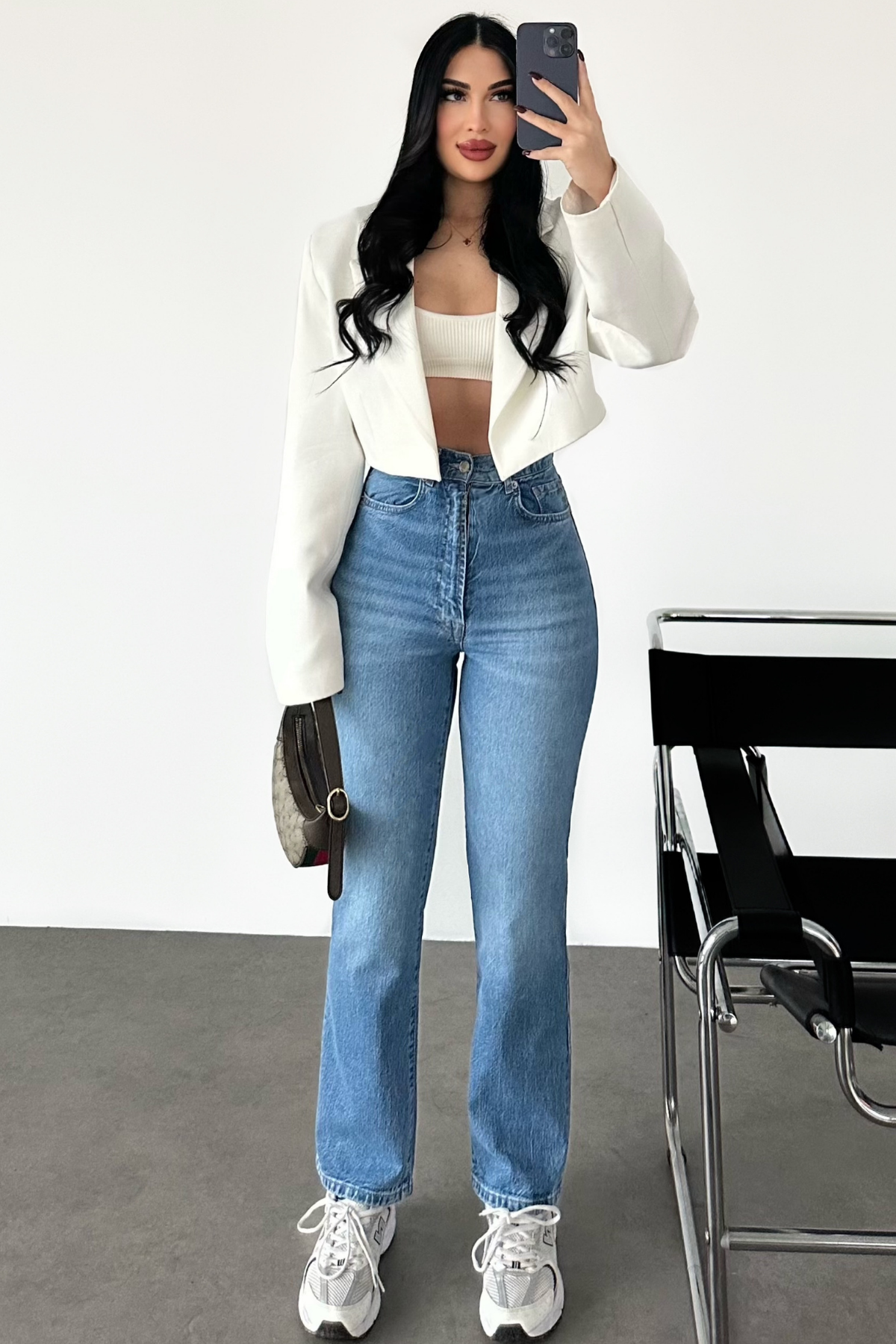 PREMİUM İCE BLUE STRAİGHT FİT JEAN