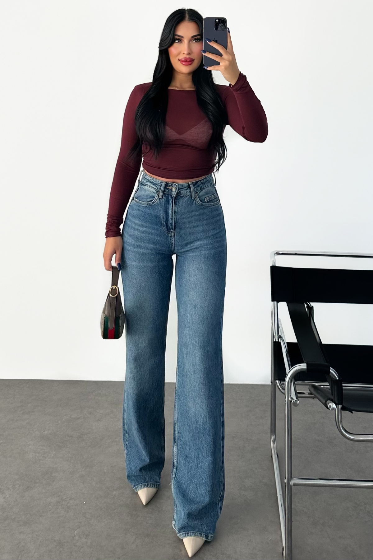 PREMİUM LEİSE WİDE LEG JEAN