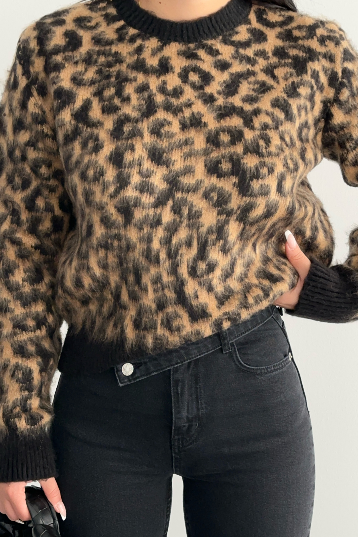 PREMİUM LEOPAR KAZAK