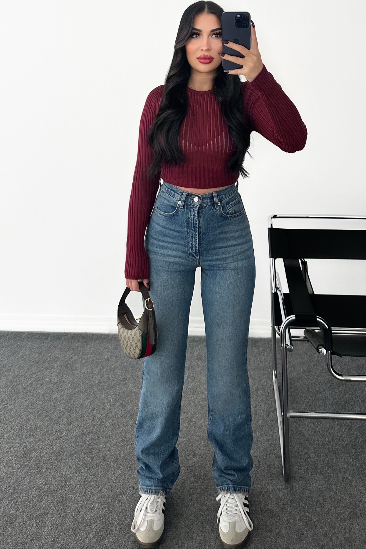 PREMİUM MİD BLUE STRAİGHT ENDY JEAN