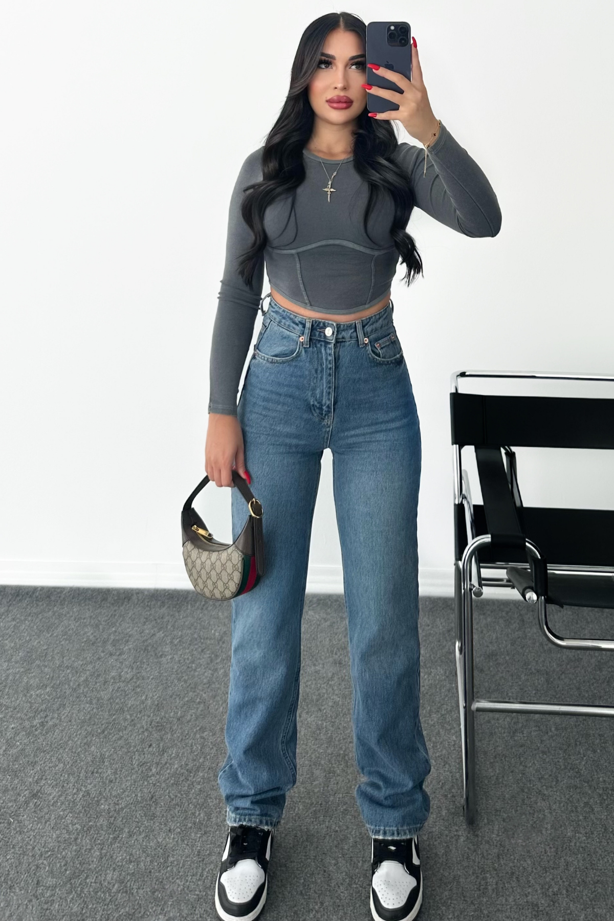 PREMİUM MİD BLUE STRAİGHT JEAN 