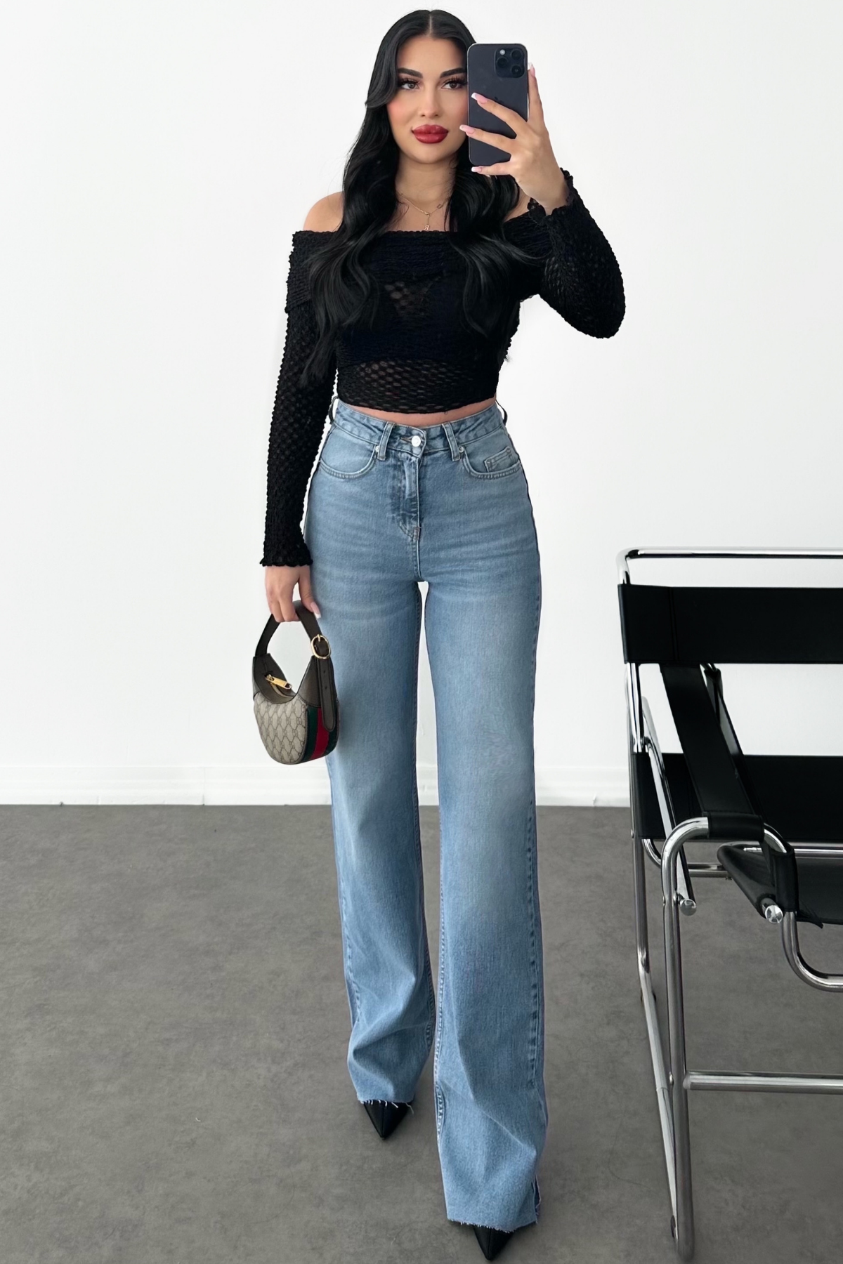 PREMİUM MİD BLUE YÜKSEK BEL ZENNY JEAN