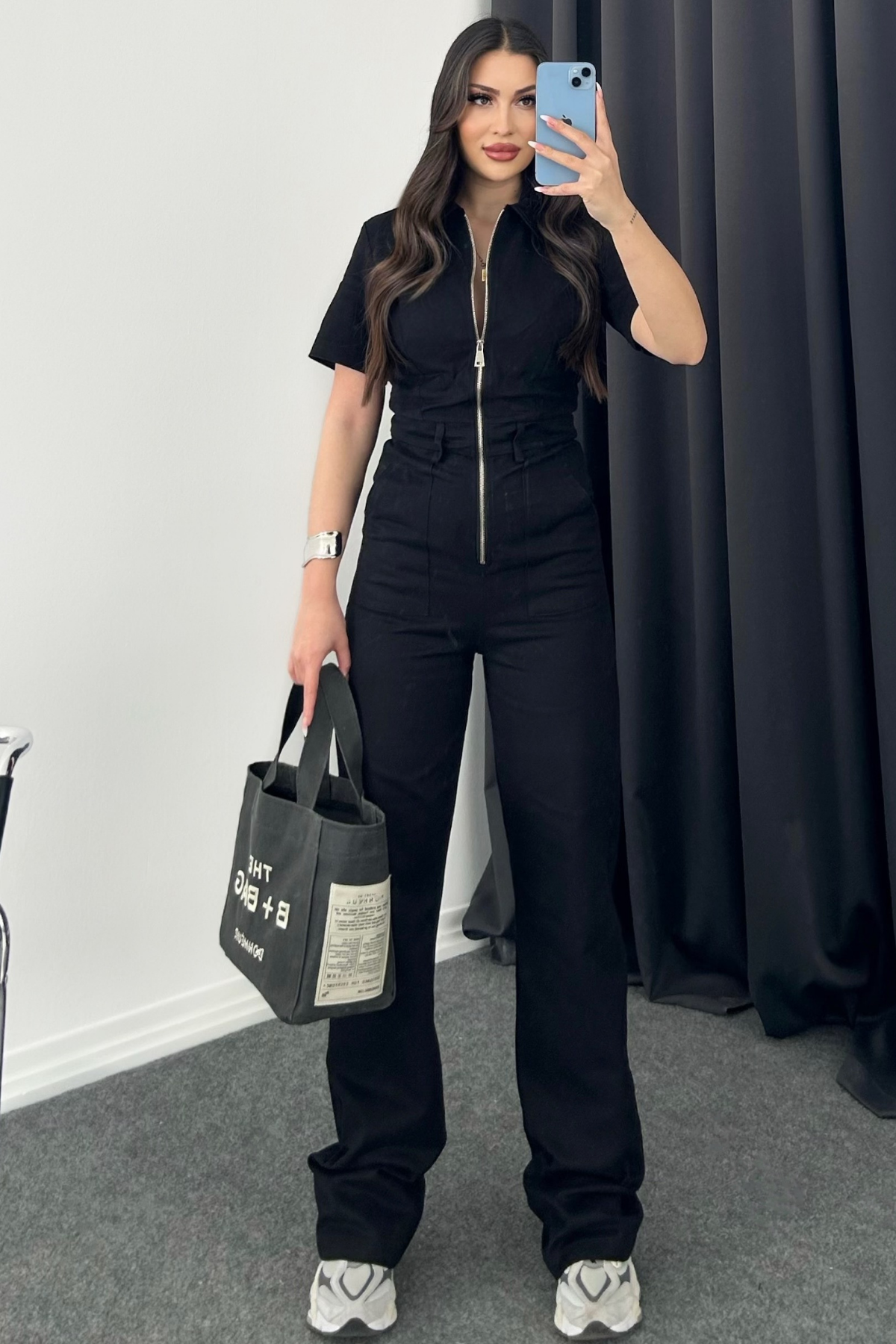 PREMİUM SİYAH FERMUARLI TULUM