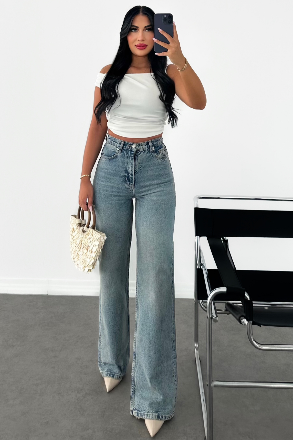 PREMİUM TİNTLİ WİDE LEG ESSY JEAN
