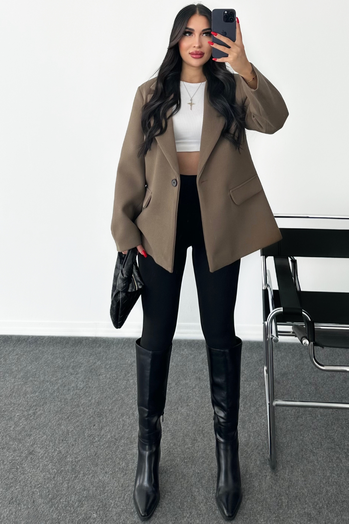 PREMİUM VİZON BLAZER CEKET