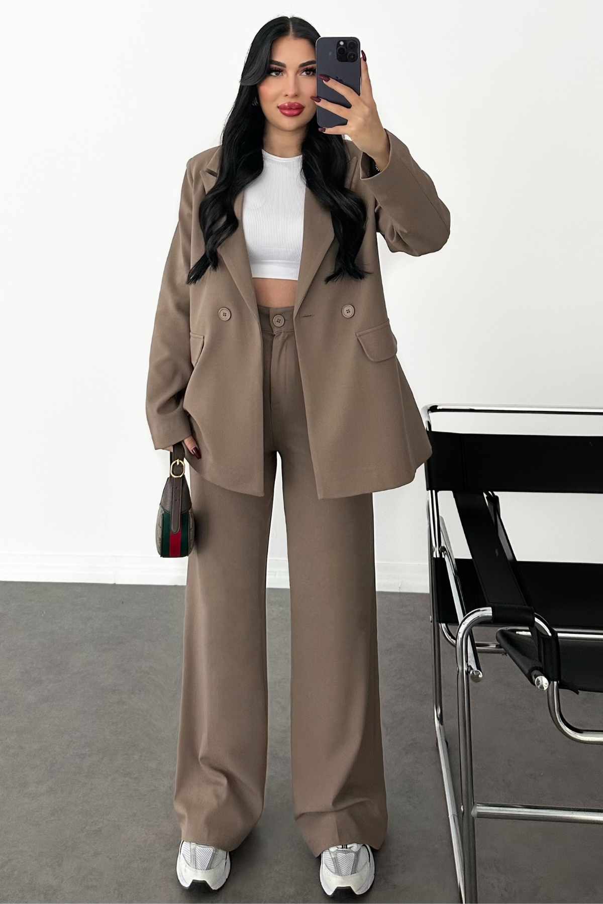 PREMİUM VİZON OVERSİZE CEKET TAKIM 