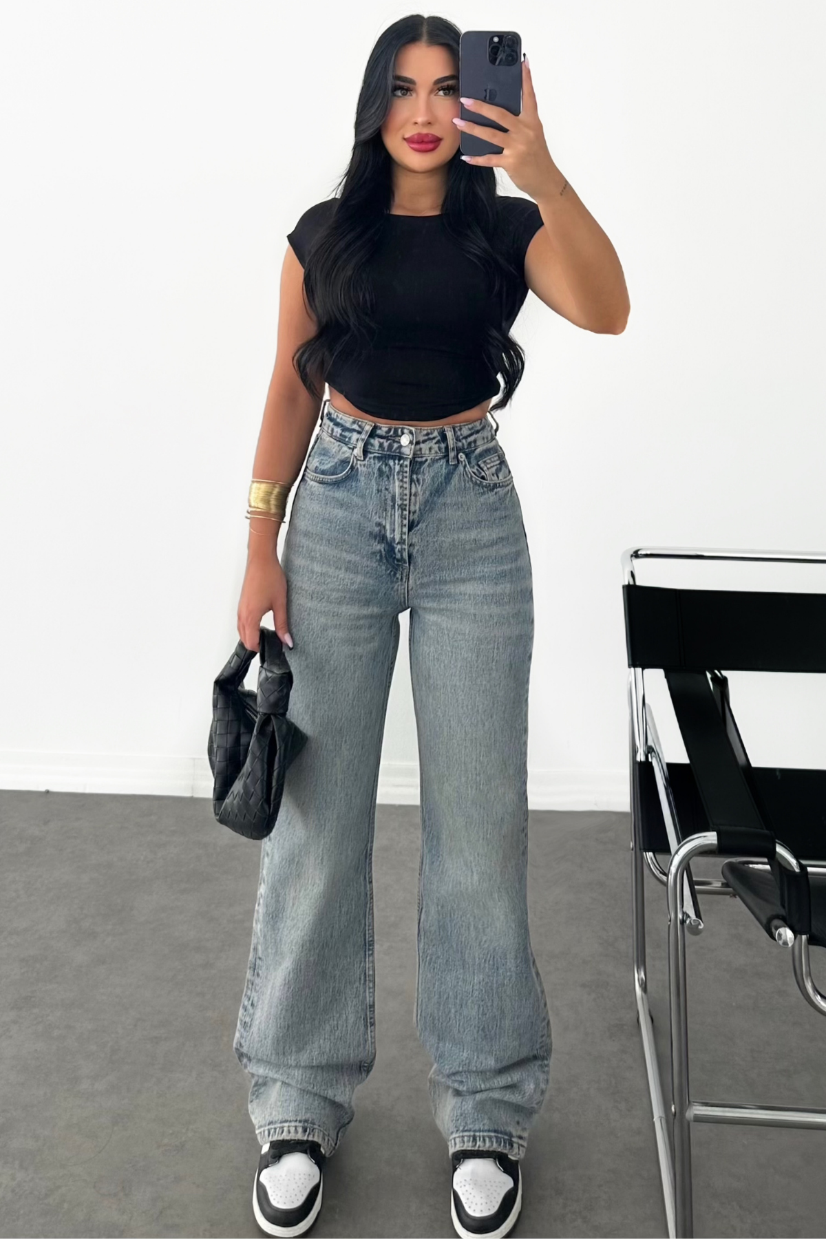 PREMİUM YÜKSEK BEL TİNTLİ  WİDE BEL BELİSA JEAN