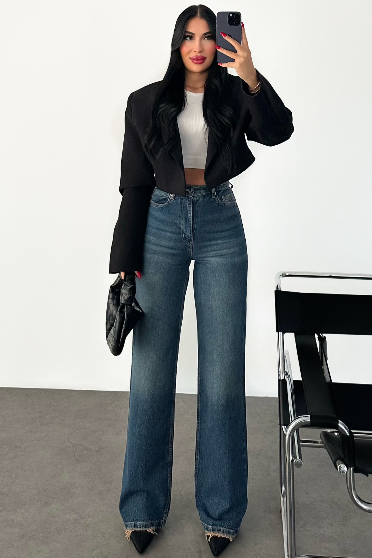 PREMİUM YÜKSEK BEL TİNTLİ WİDE LEG ESSY JEAN
