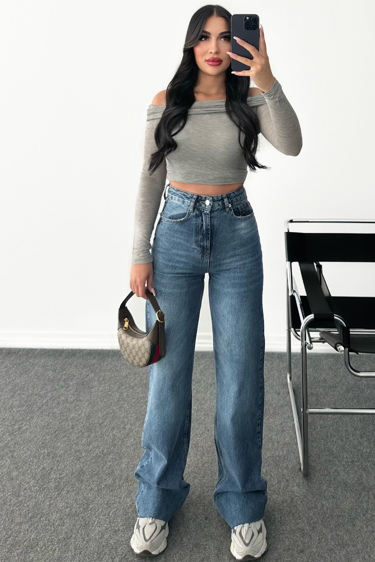 PREMİUM YÜKSEK BEL WİDE LEG DESNY JEAN