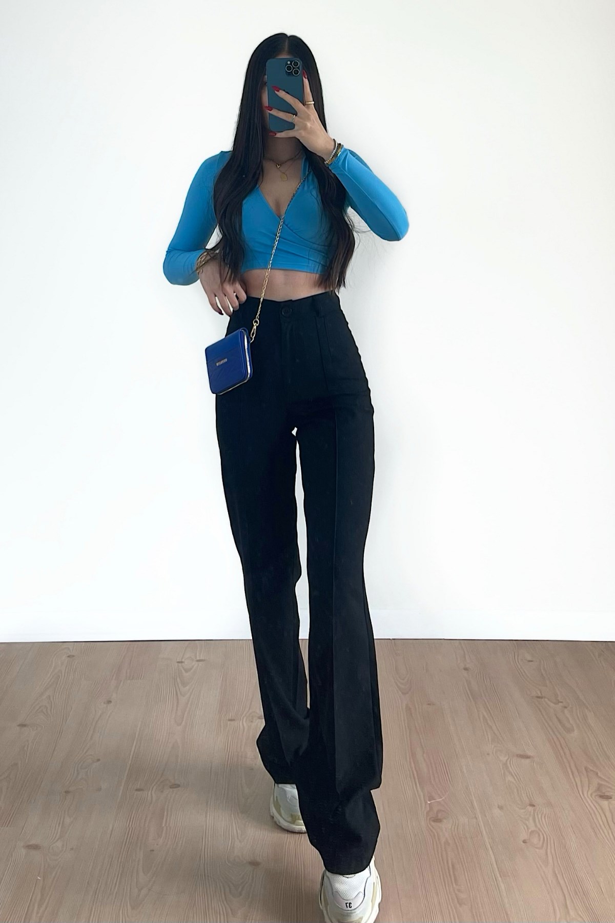 SİYAH PALAZZO - PANTOLON-